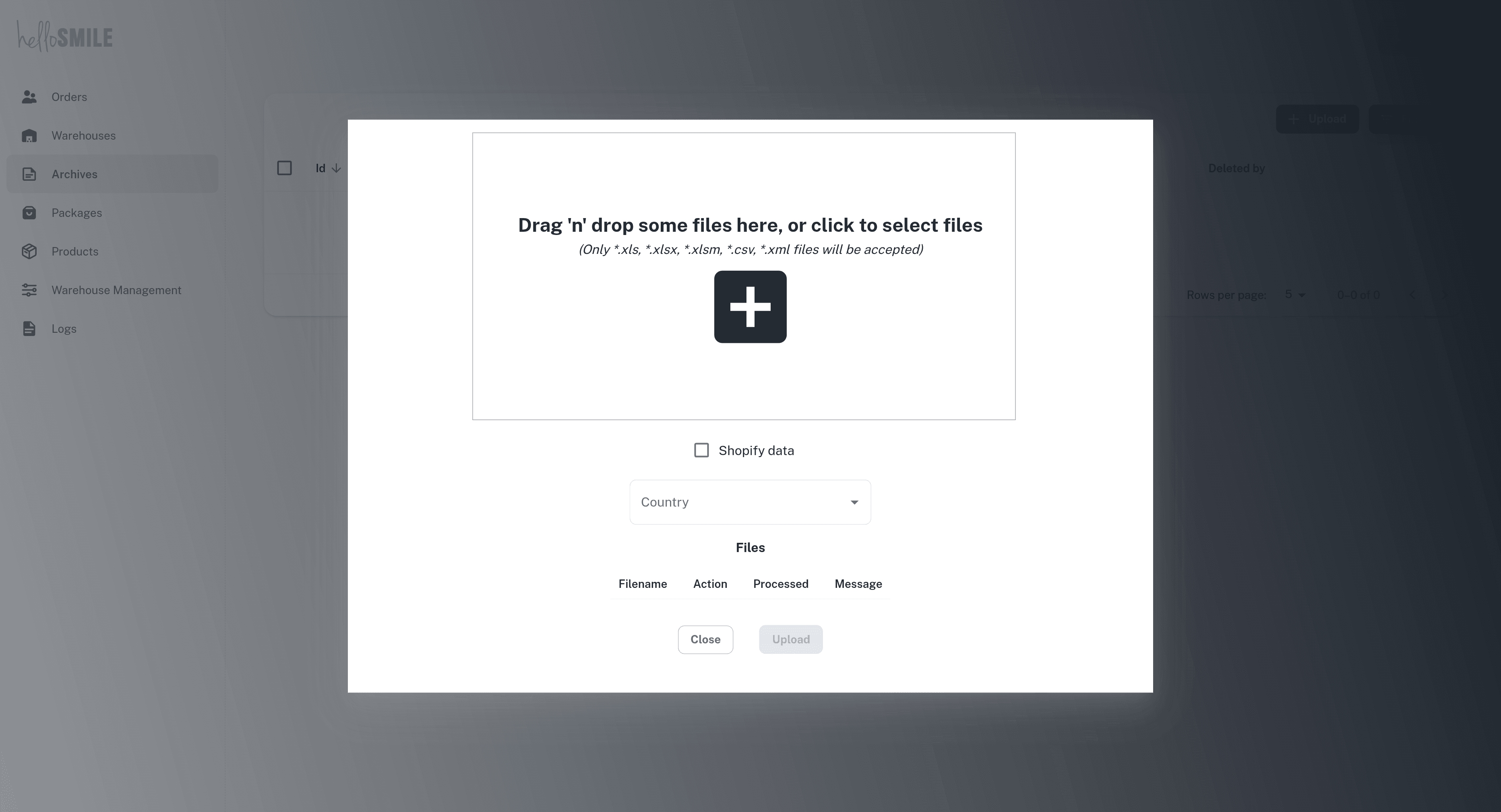 Order and warehouse system for e-commerce — 4/4