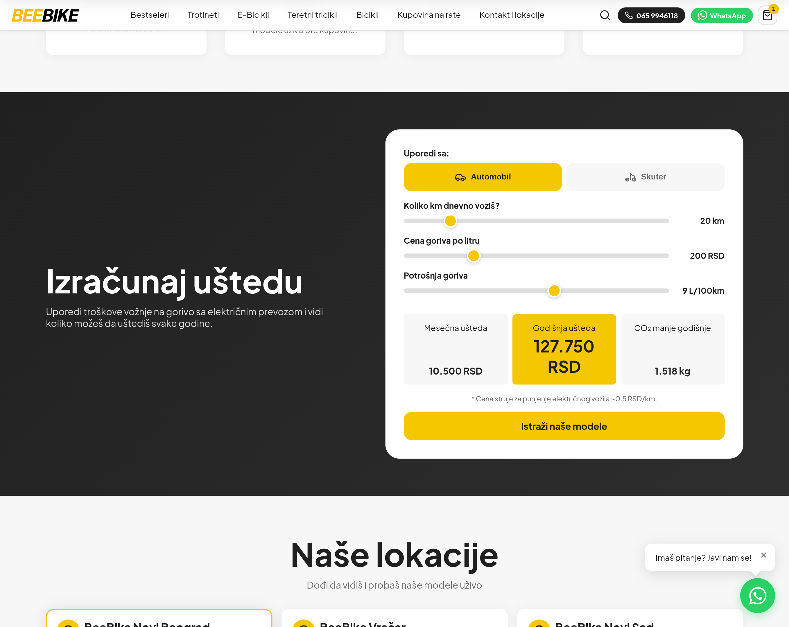 BeeBike online store — a Shopify store and automatic supplier sync