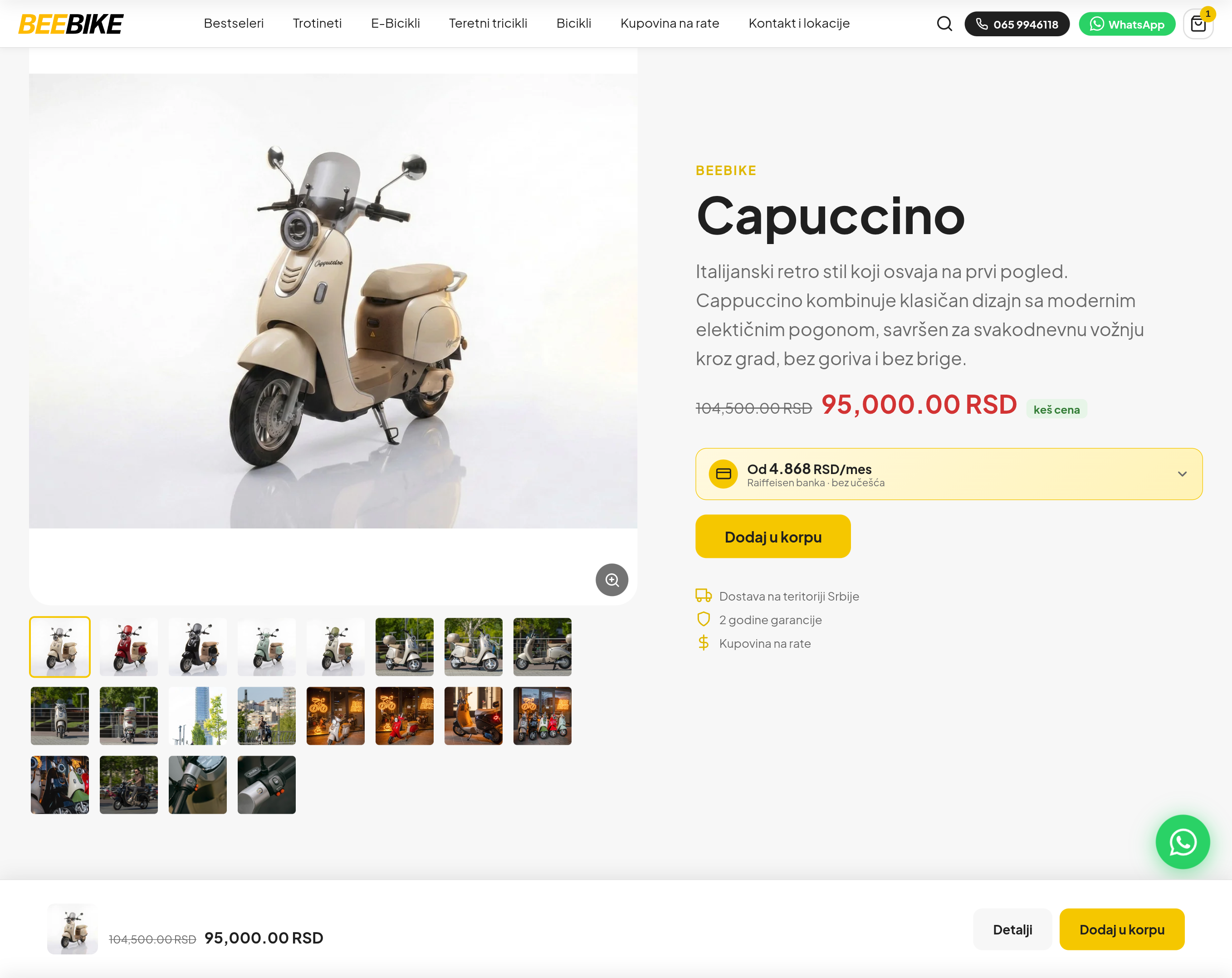 BeeBike online store — a Shopify store and automatic supplier sync