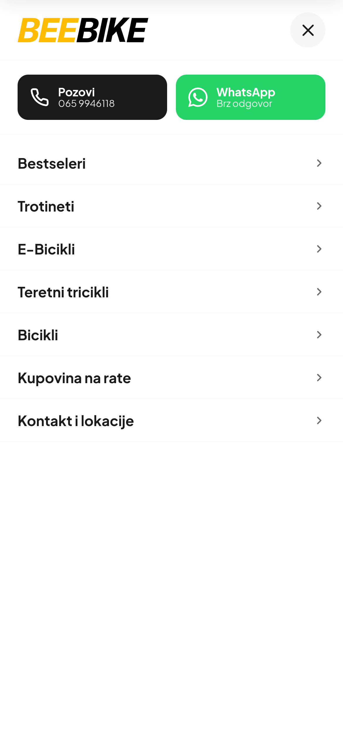 BeeBike online store — a Shopify store and automatic supplier sync
