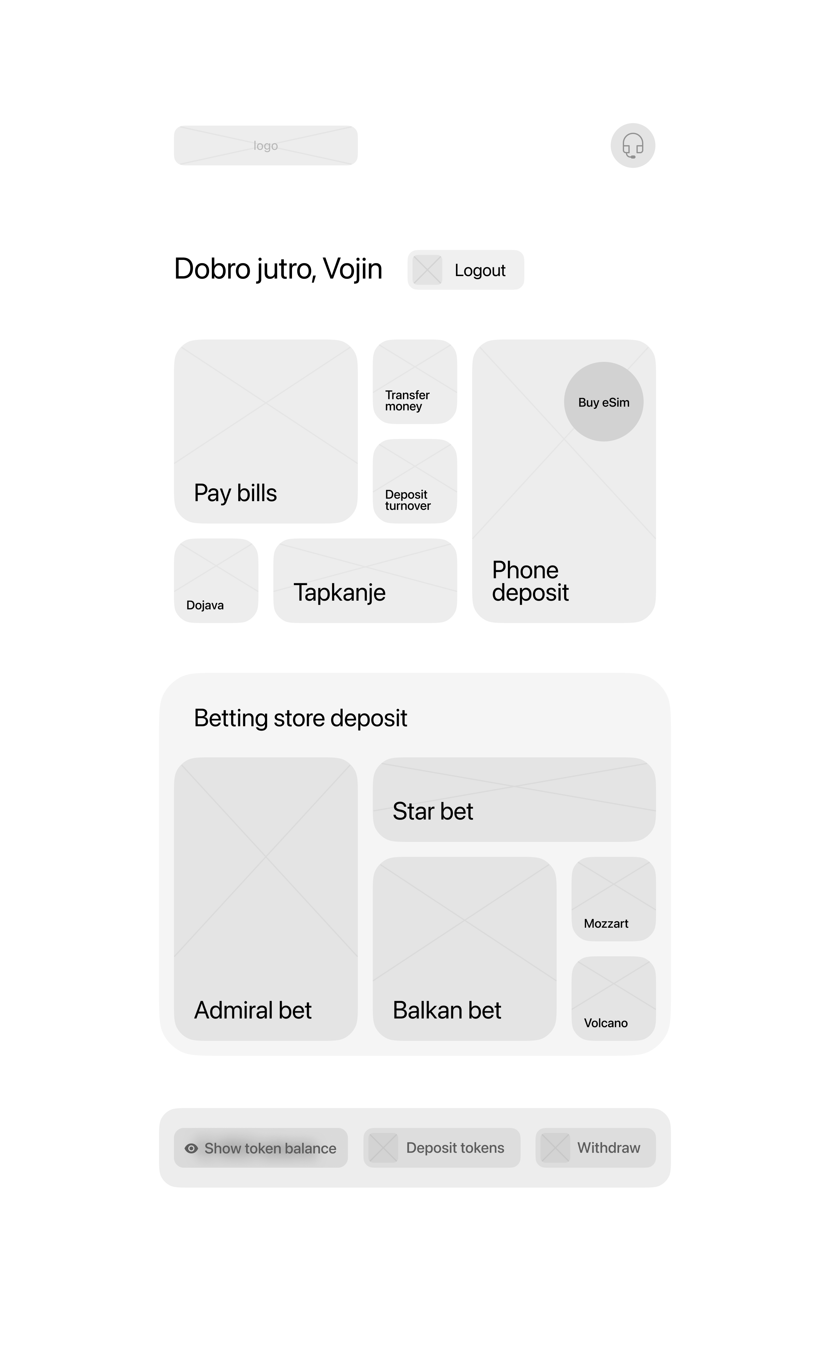SelfService 24/7 — a concept for a self-service kiosk with a mobile app and a website
