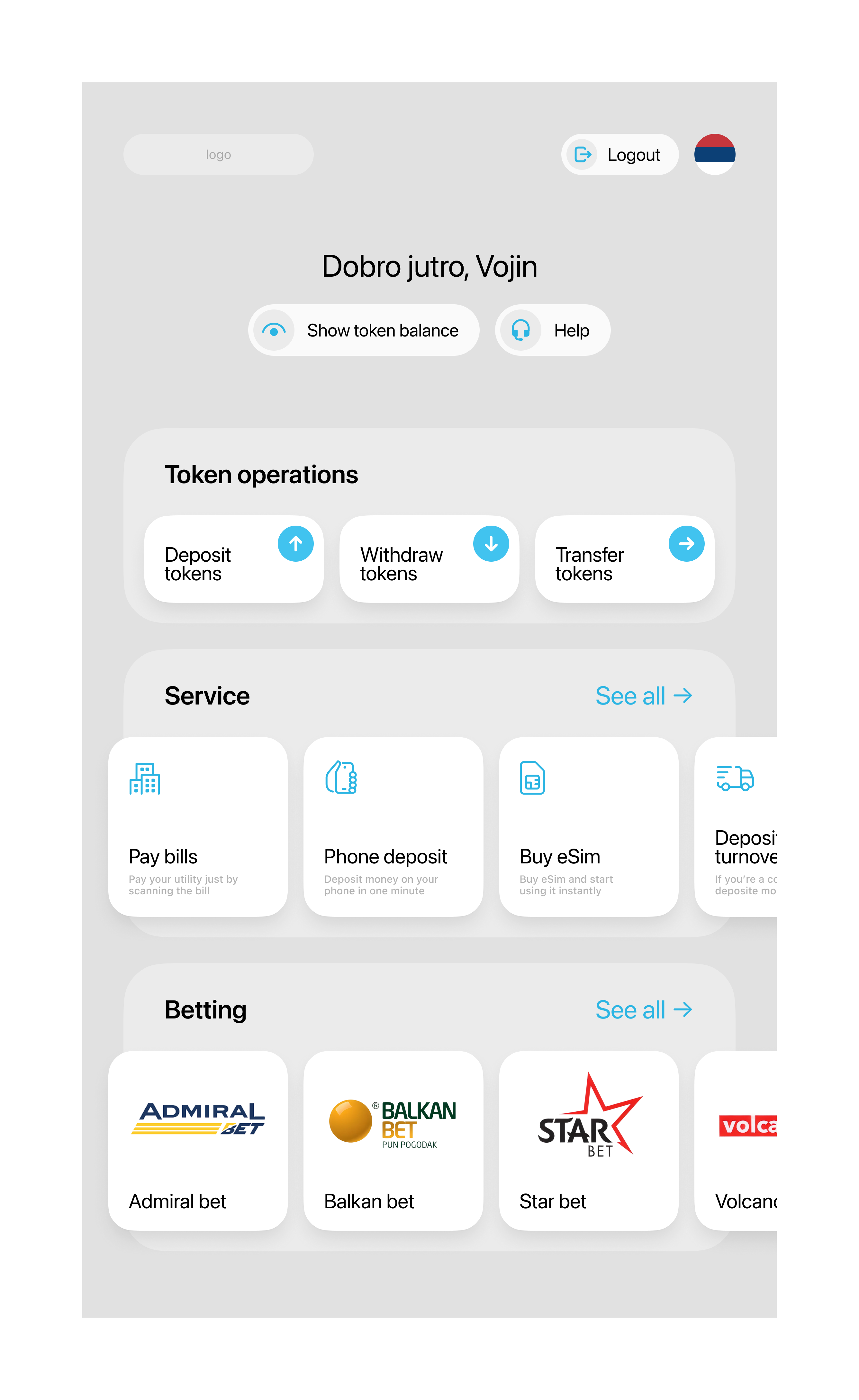 SelfService 24/7 — a concept for a self-service kiosk with a mobile app and a website