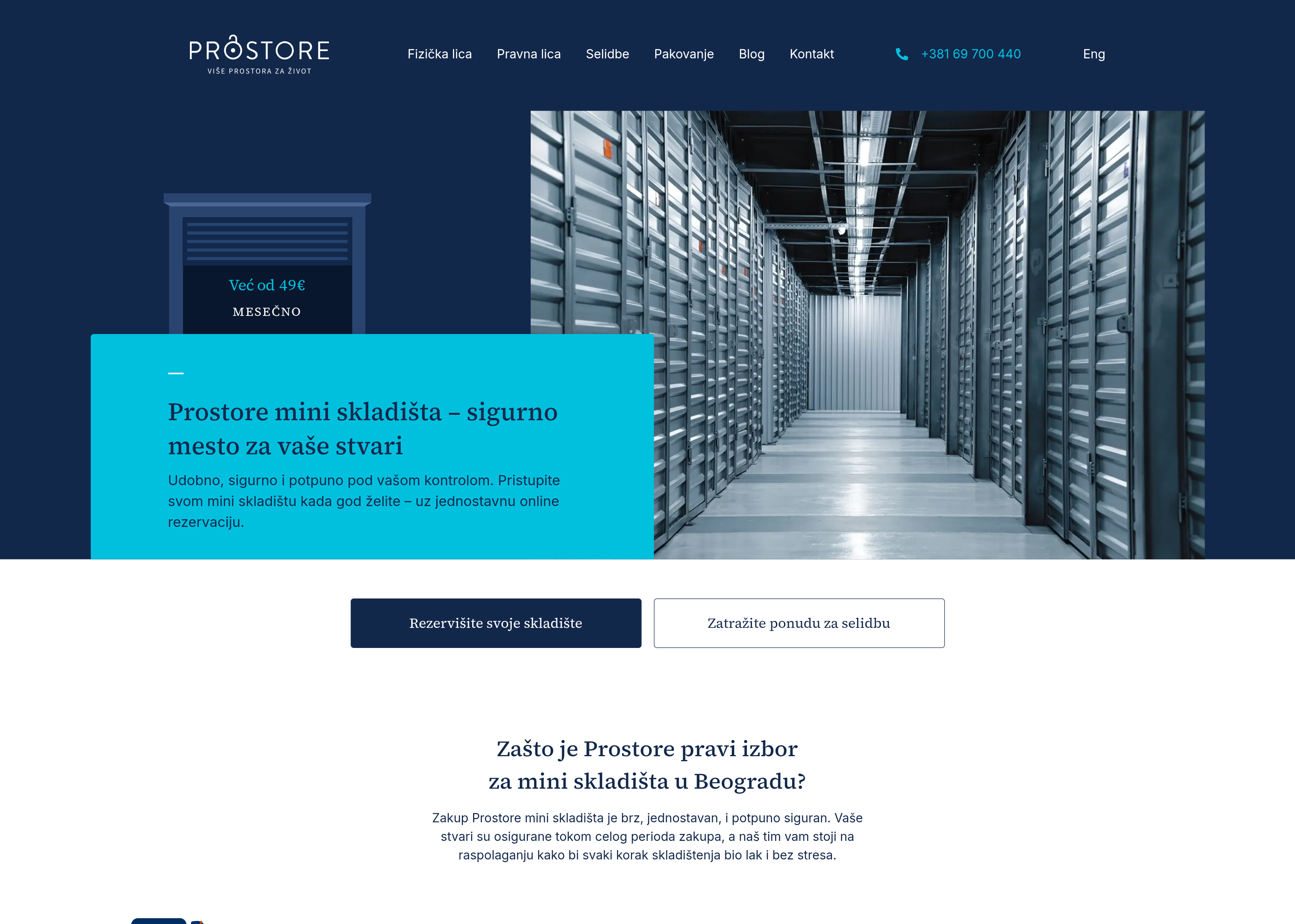 A full business system for storage units — reservations, operator dashboard, a single source of truth