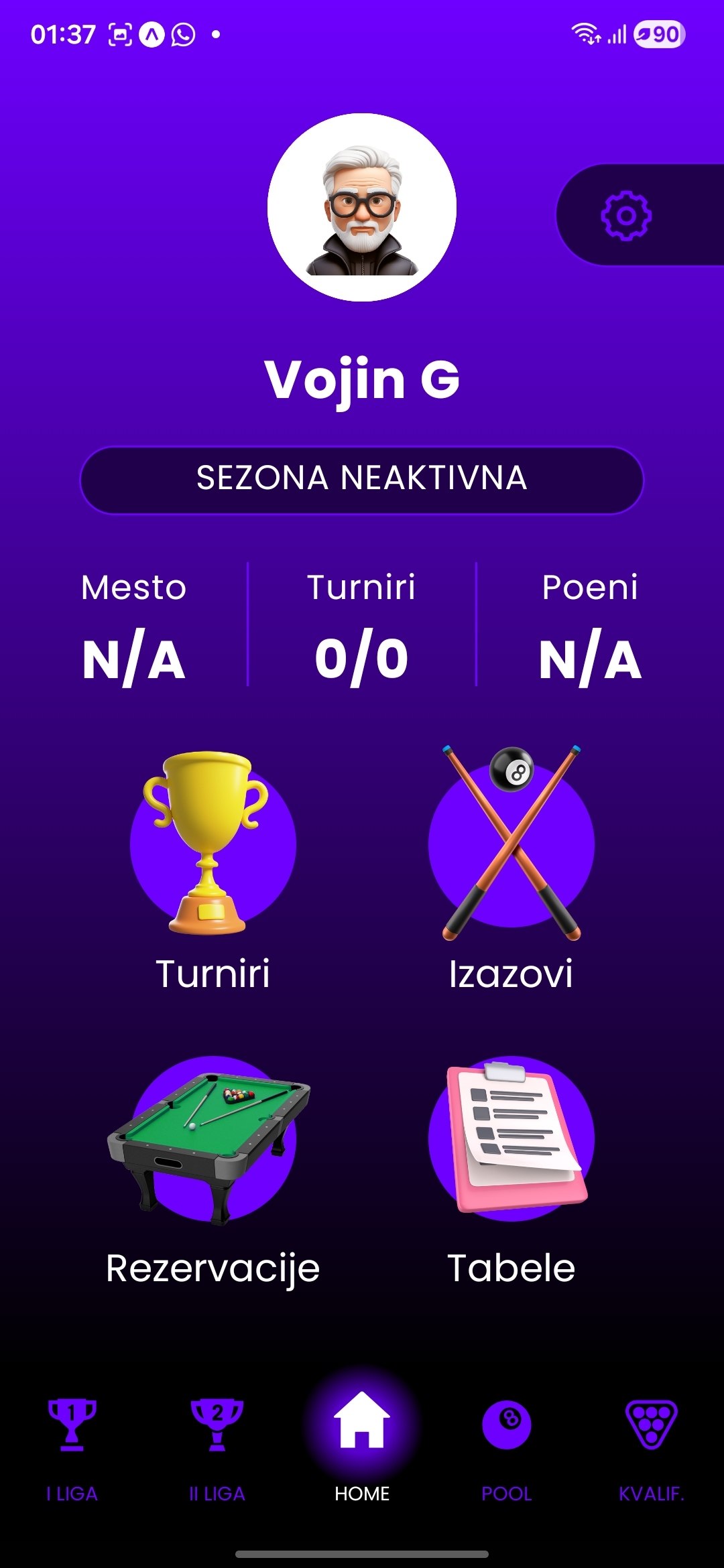 Rupa — a platform for a billiard club: reservations, tournaments, table-session billing, with a native app and a dashboard