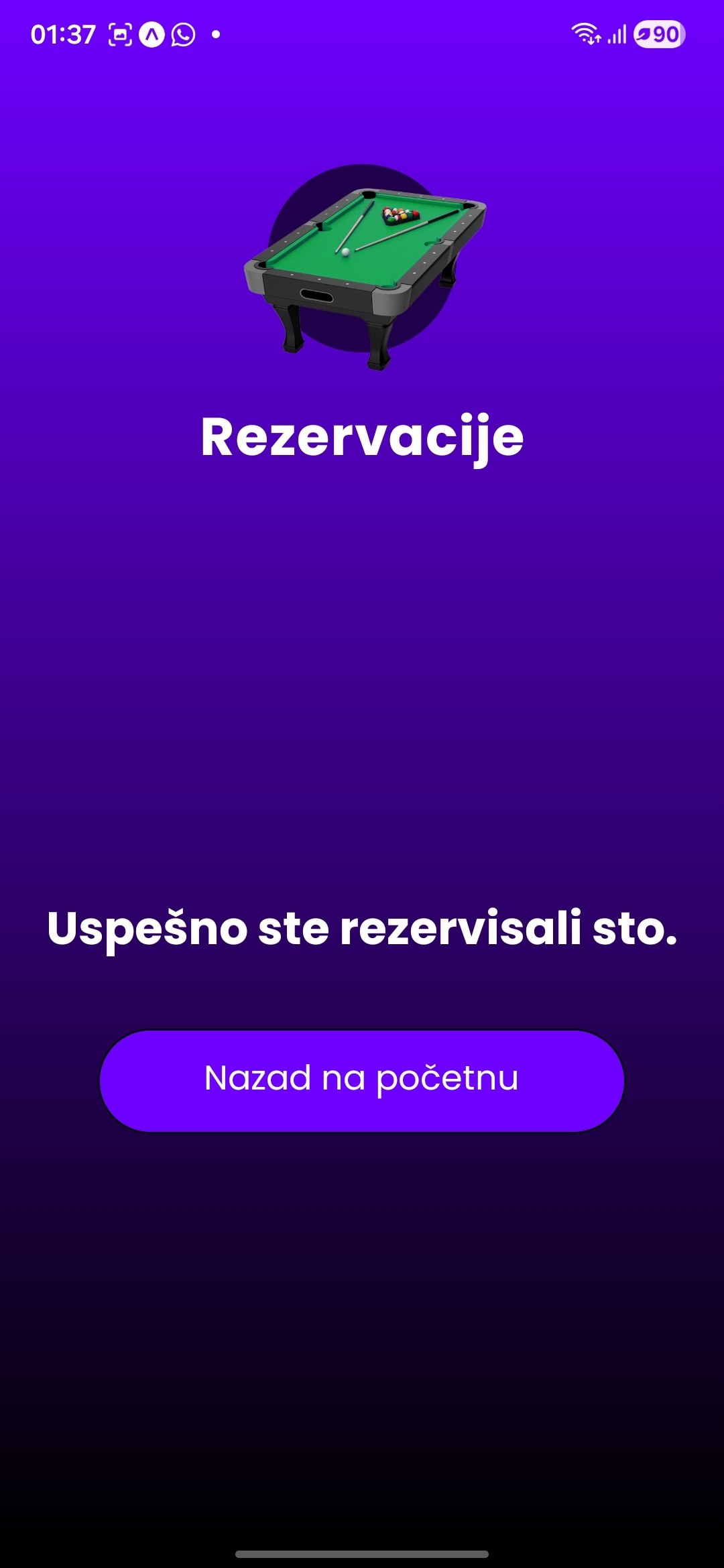 Rupa — a platform for a billiard club: reservations, tournaments, table-session billing, with a native app and a dashboard