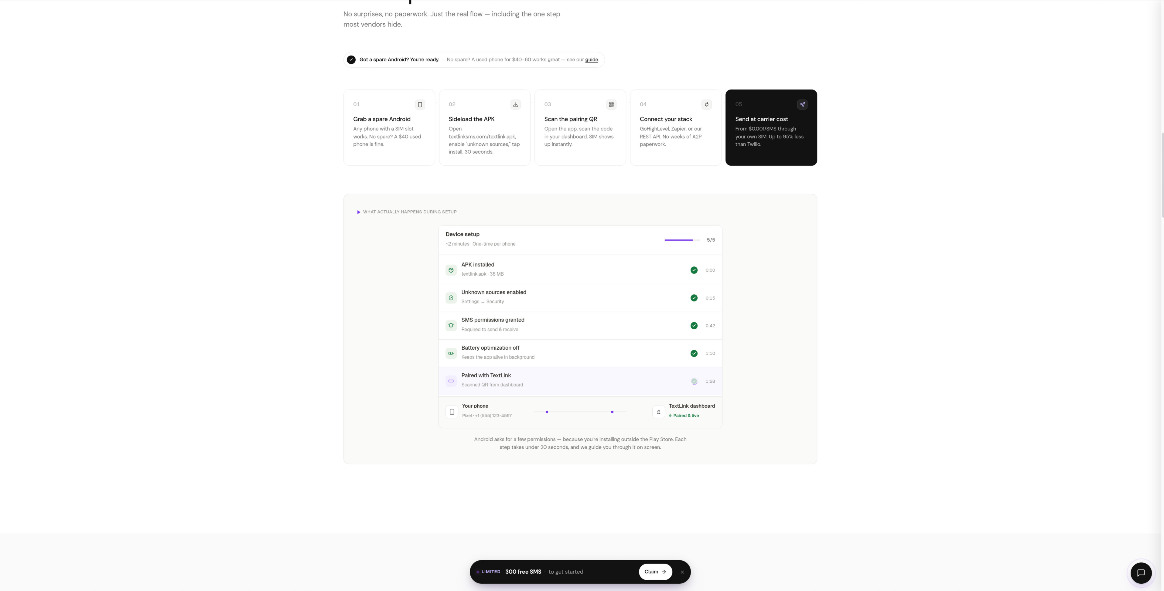 Komercijalni SMS-gateway SaaS na Android telefonima — slanje SMS-a preko sopstvene SIM kartice